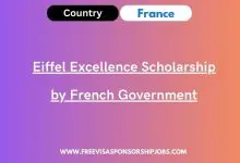 Eiffel Excellence Scholarship by French Government