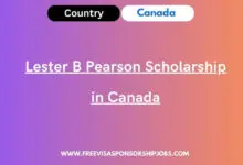 Lester B Pearson Scholarship in Canada
