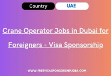Crane Operator Jobs in Dubai for Foreigners - Visa Sponsorship