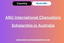 ANU International Chancellors Scholarship in Australia