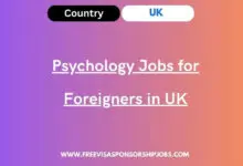 Psychology Jobs for Foreigners in UK