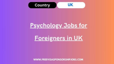 Psychology Jobs for Foreigners in UK