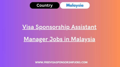 Visa Sponsorship Assistant Manager Jobs in Malaysia