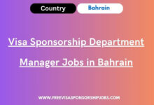 Visa Sponsorship Department Manager Jobs in Bahrain