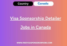 Visa Sponsorship Detailer Jobs in Canada