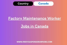 Factory Maintenance Worker Jobs in Canada