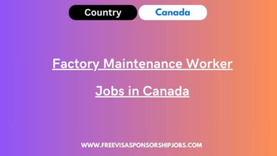Factory Maintenance Worker Jobs in Canada