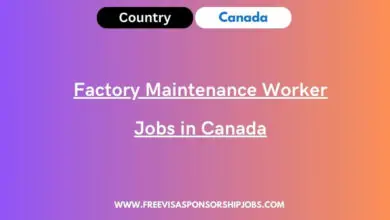 Factory Maintenance Worker Jobs in Canada