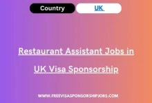 Restaurant Assistant Jobs in UK Visa Sponsorship