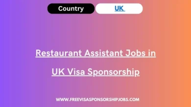 Restaurant Assistant Jobs in UK Visa Sponsorship