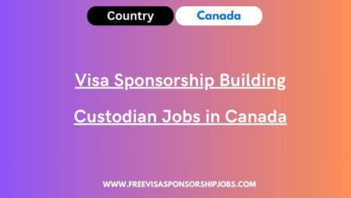 Visa Sponsorship Building Custodian Jobs in Canada