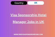 Visa Sponsorship Hotel Manager Jobs in UK